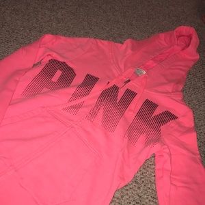 Neon Pink Zip Up Hoodie VS Pink